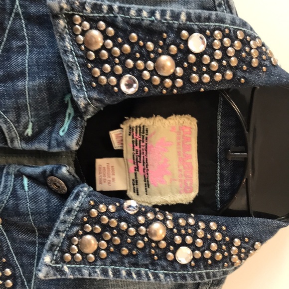 Vintage Parasuco denim jacket with grommet detail. Size medium - Picture 5 of 12